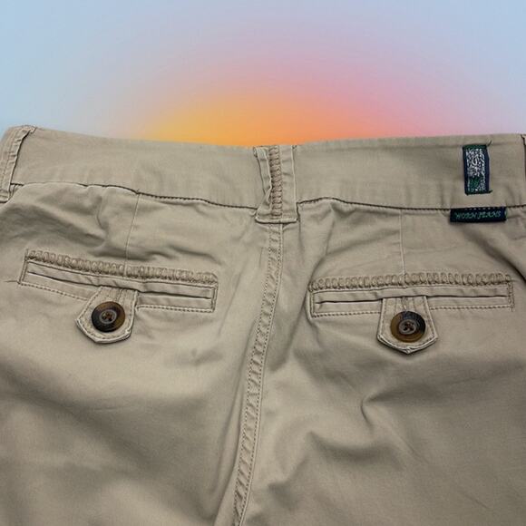 WORN JEANS Women’s 4/27 Bermuda Khaki Shorts - Picture 4 of 4